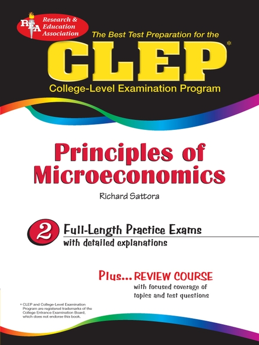 Title details for CLEP Principles of Microeconomics by Richard Sattora - Wait list